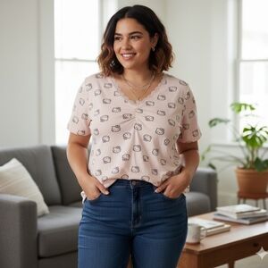 Hello Kitty Pink Short Sleeve Tee